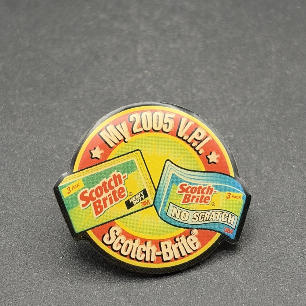 2005 Scotch Brite Sponges Cleaning Product Lapel Hat Pin